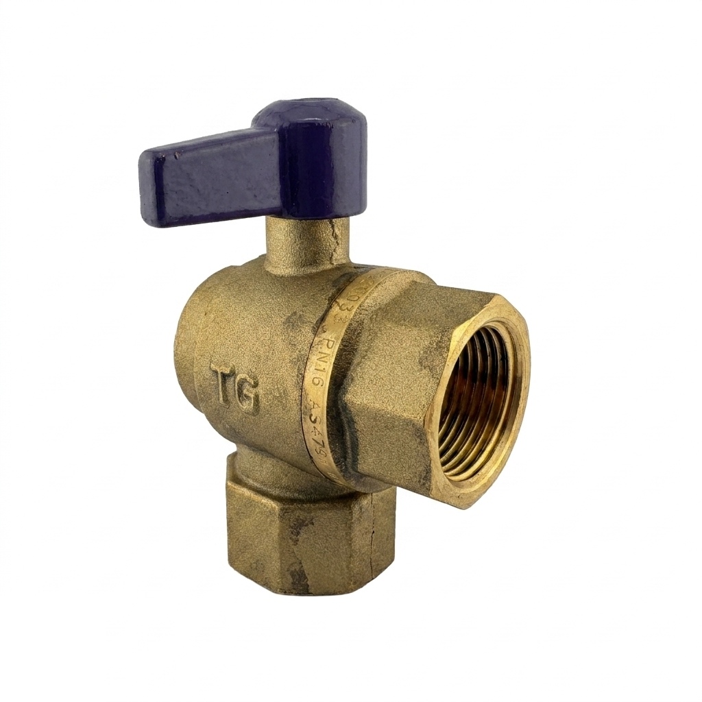 F&F R/A Meter Stop Short Handle Recycled 20mm F&F T9020URLF