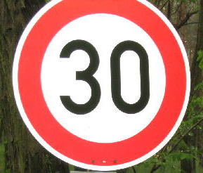 30km/h sign