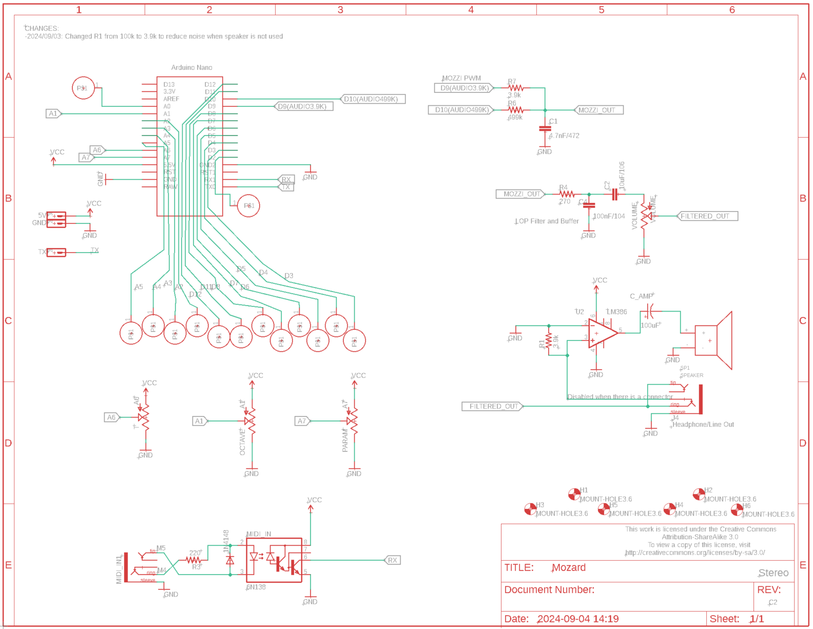 A picture of Mozard schematic