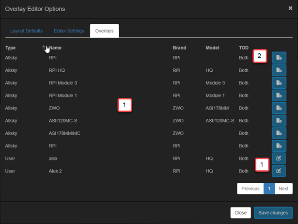 Editor Settings Overlays