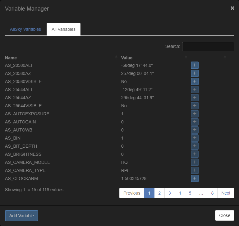 Variable Manager All