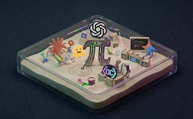 agent logos in a sandbox