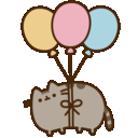 pusheen-balloons.gif