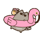 pusheen-flamingo-floatie.gif