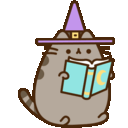 pusheen-witch-book.gif