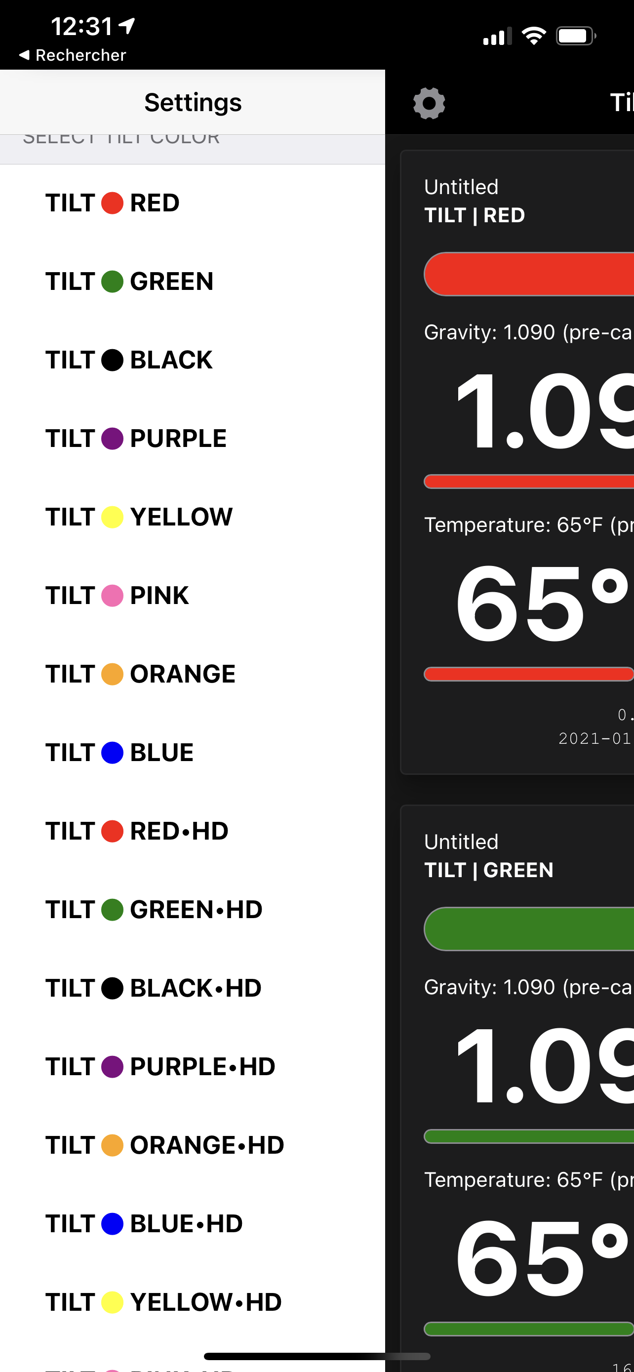 tilt app screenshot