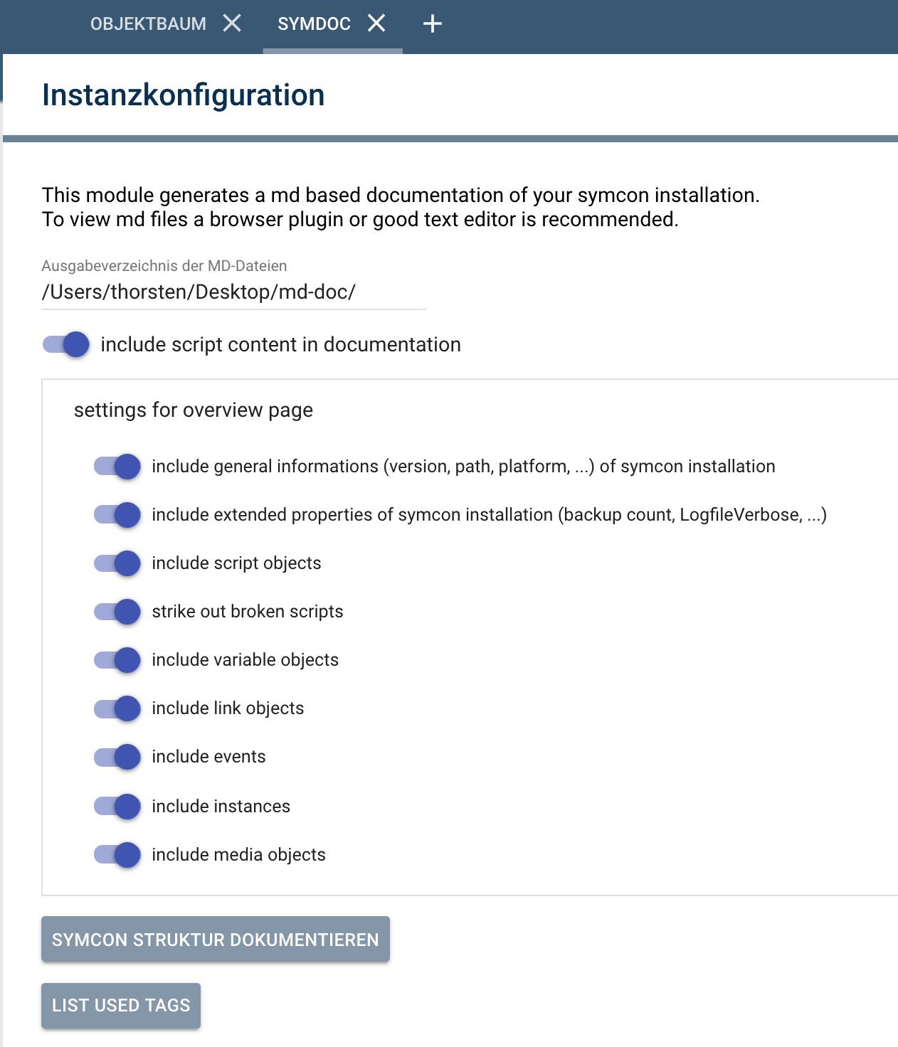 Instanz konfigurieren