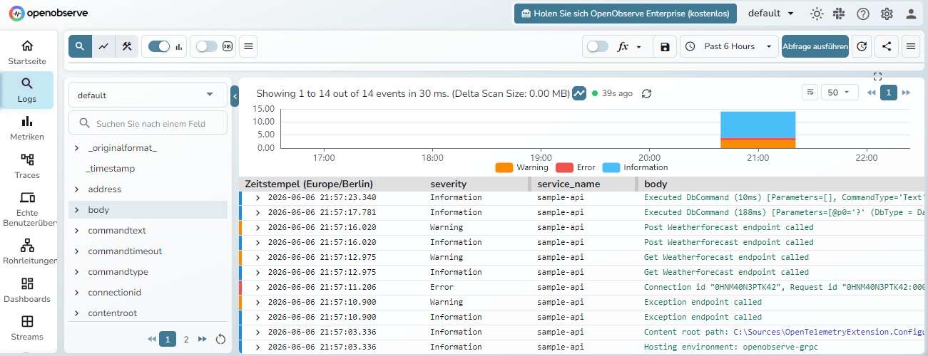 OpenObserve demo