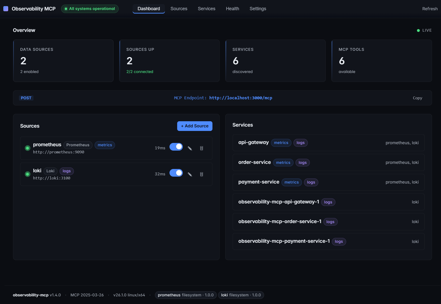 Web UI Dashboard