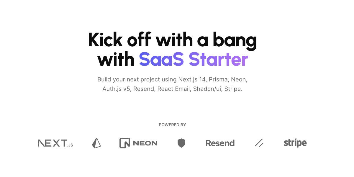 SaaS Starter