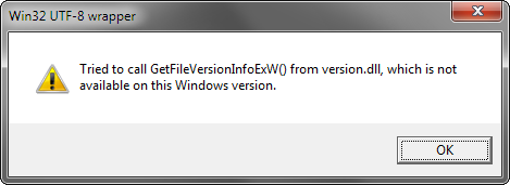 OS compatibility message box