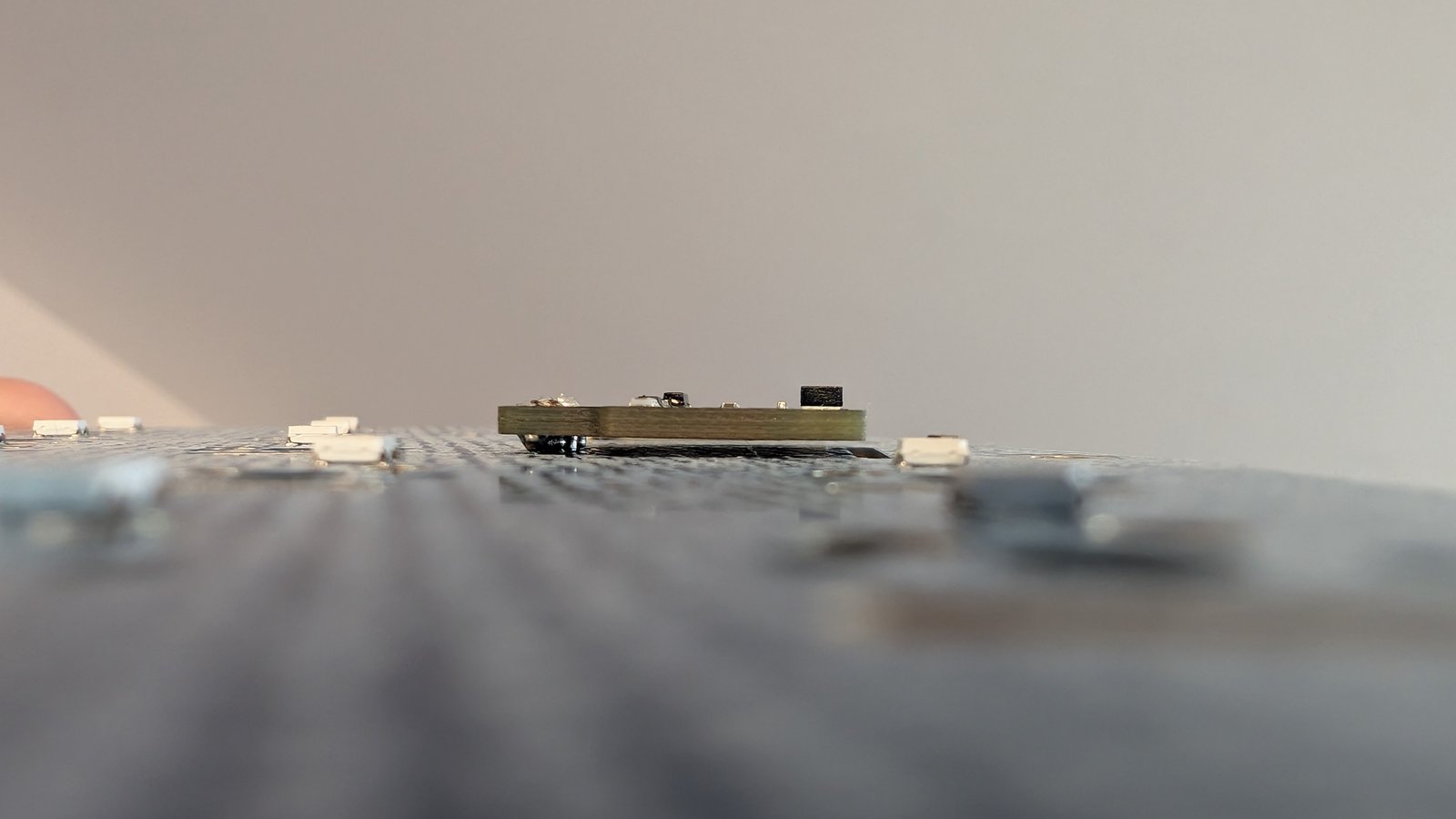 Folded paper used as a spacer