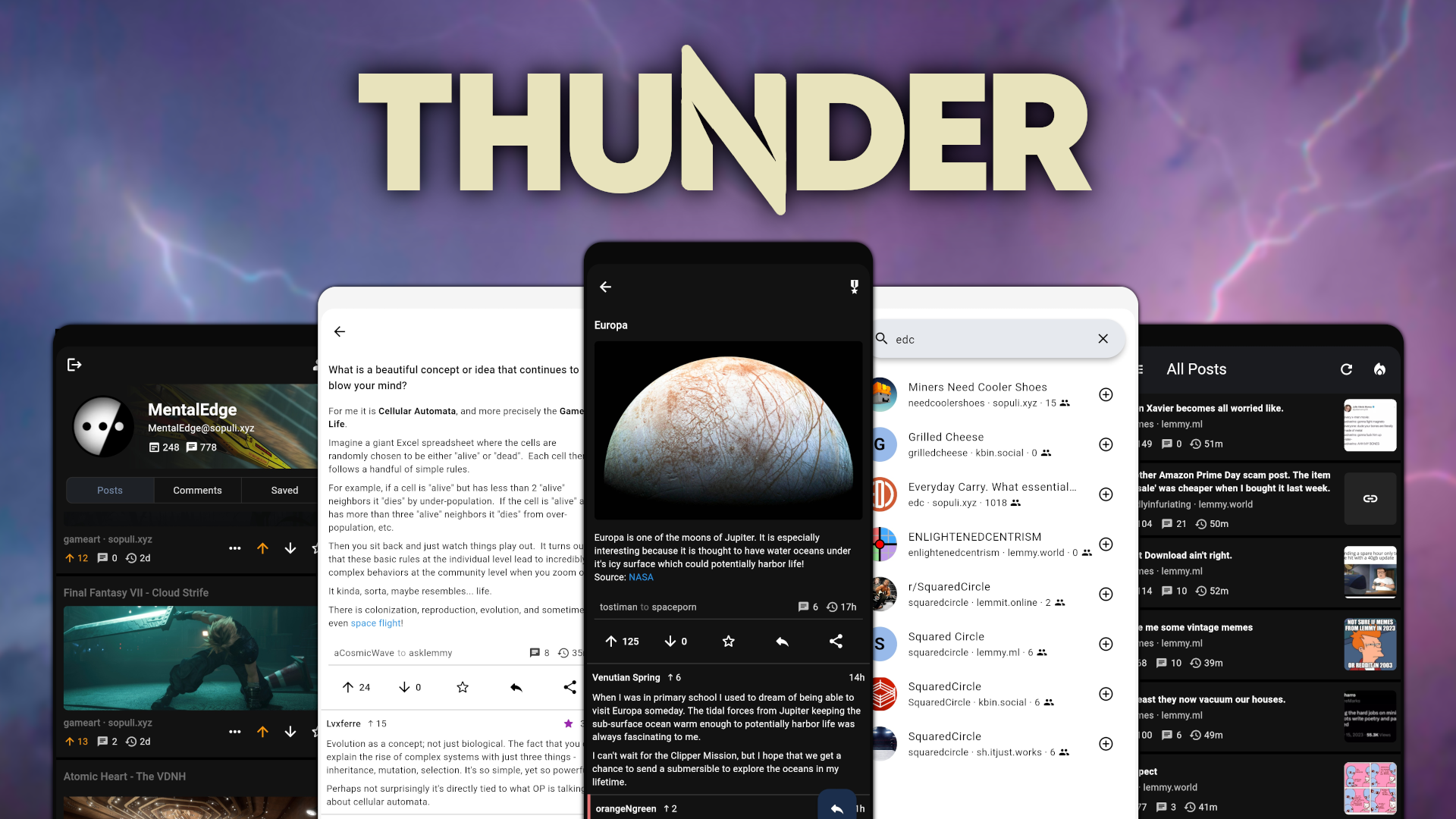 Screenshot 1 of Thunder — opens full size