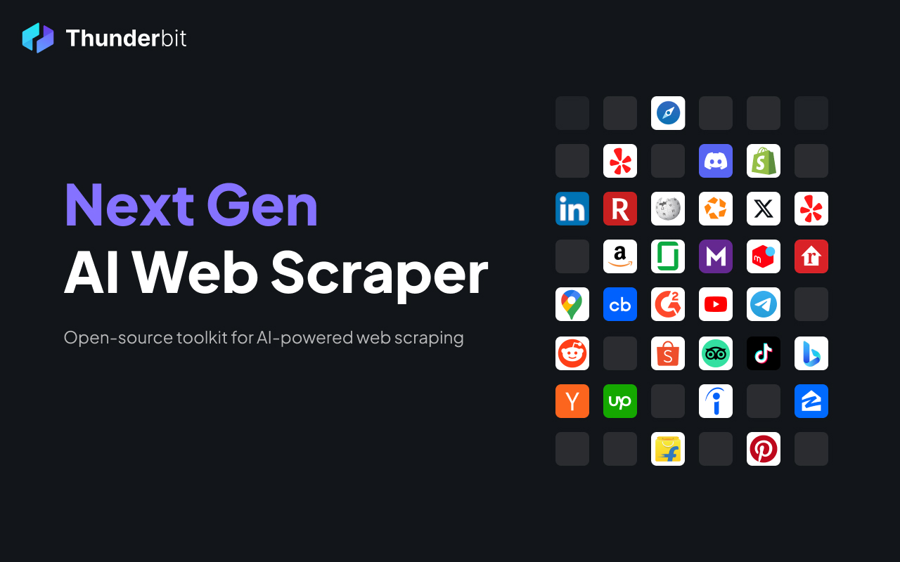 Thunderbit — Next Gen AI Web Scraper