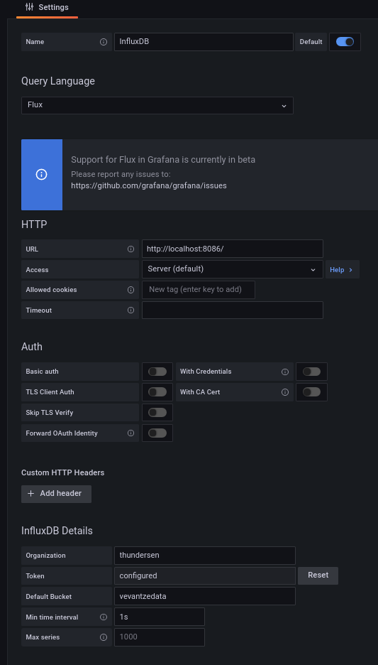 influx data source