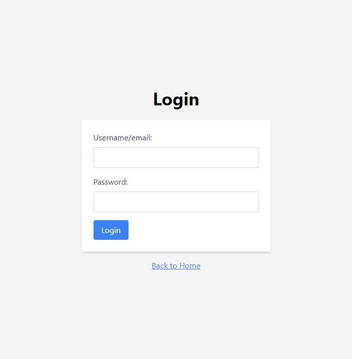 Login Screenshot