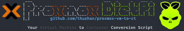 Proxomx DietPi VM to Container