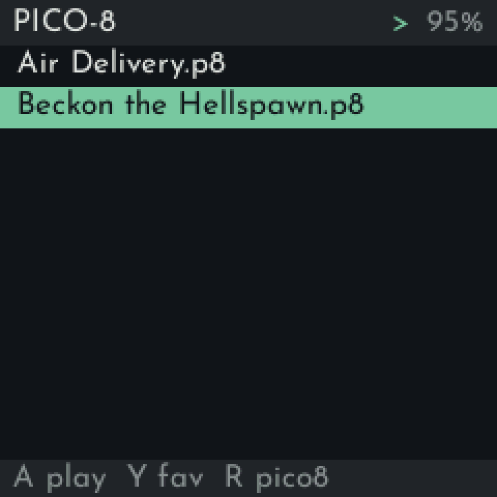 PICO-8 list, native engine