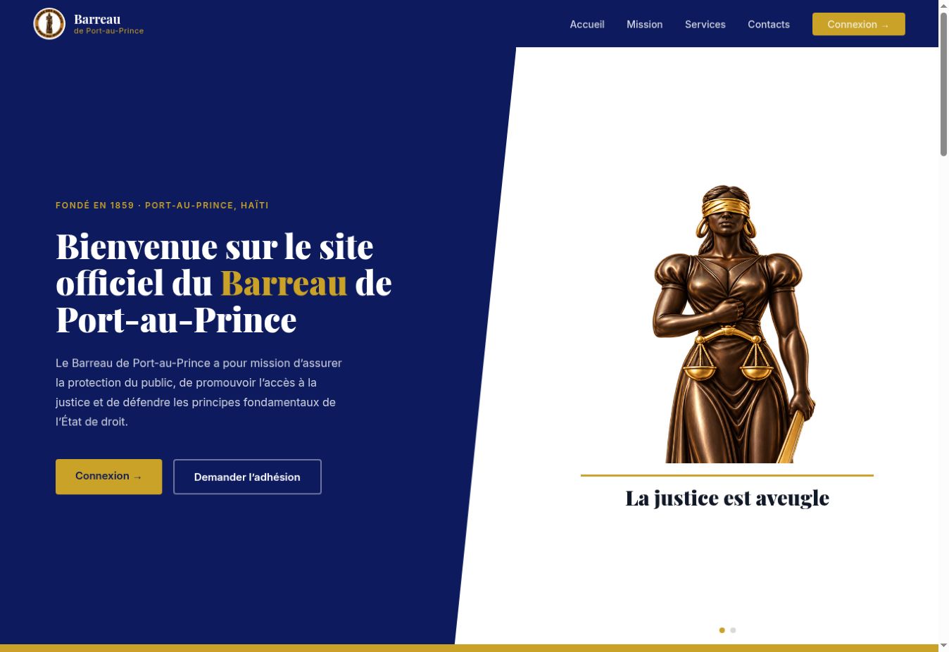 Bar Association Platform screenshot