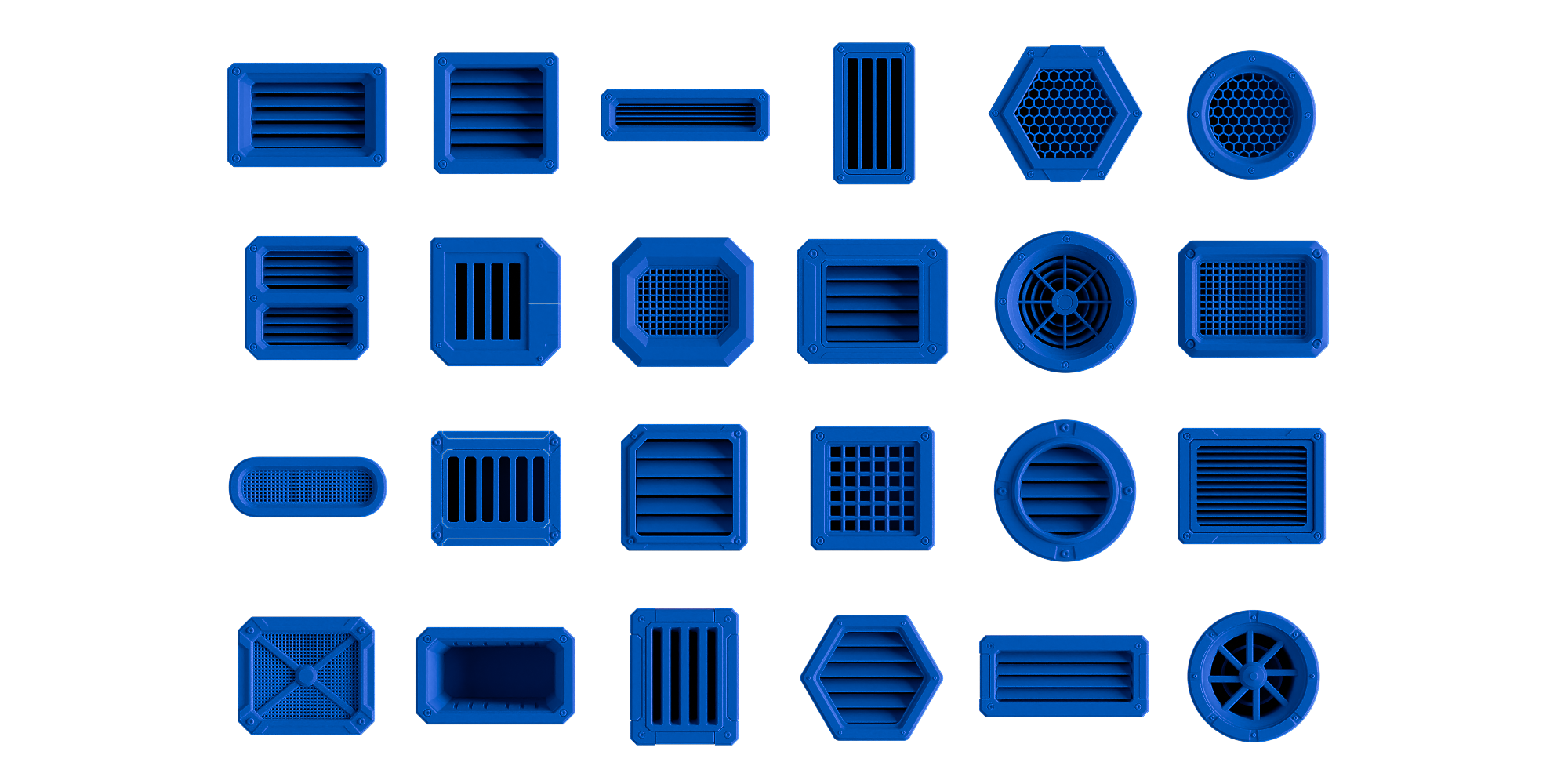 The full set of 24 vent decals