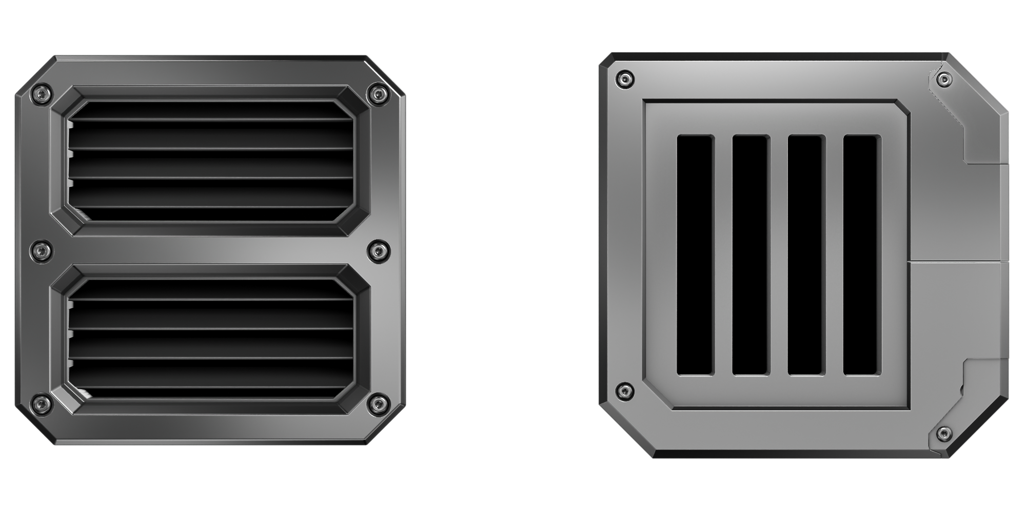 Vent decals close-up