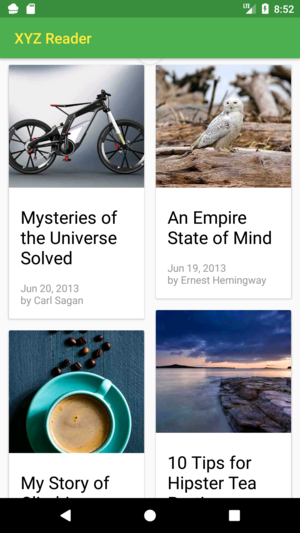 GitHub - tiagofrbarbosa/xyz-reader: News app with material design