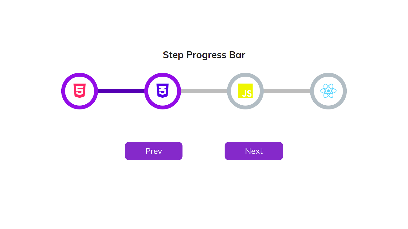 step progress bar