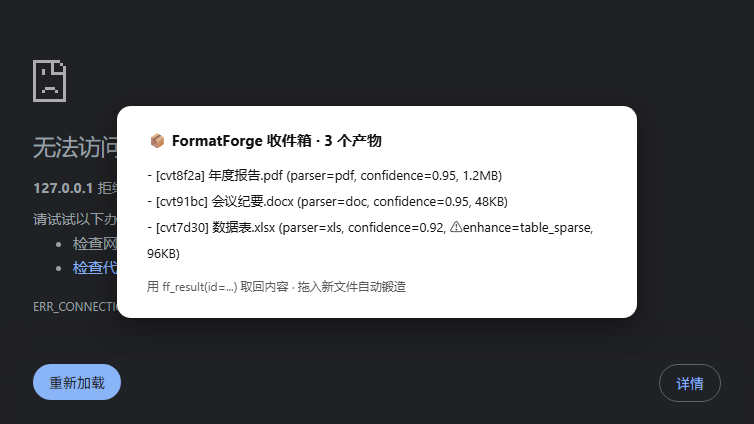 FormatForge 收件箱产物