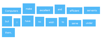 Example layout for verticalAlignment = .bottom