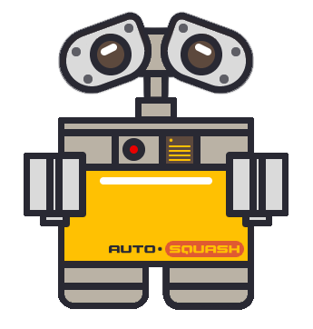 Autosquash logo; adapted from https://dribbble.com/shots/2767743-WALL-E