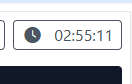 Joex job runtime badge showing 02:55:11 for an Excel upload