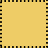 A yellow square with a dotted outline.