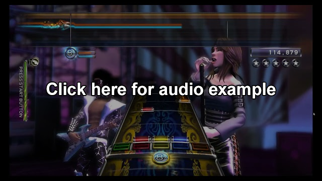 A video thumbnail that reads "Click here for audio example."