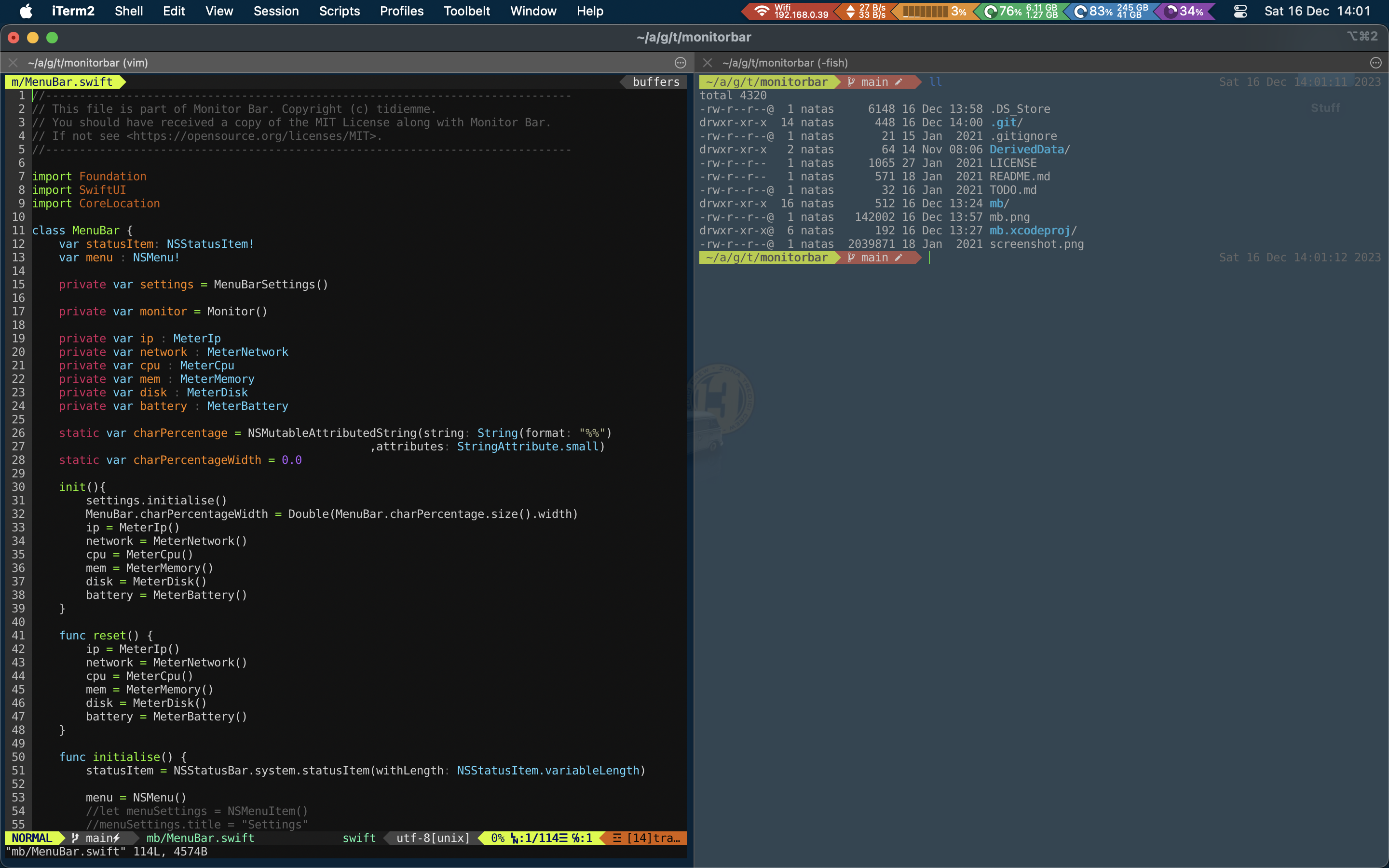 Monitor Bar screenshot 2