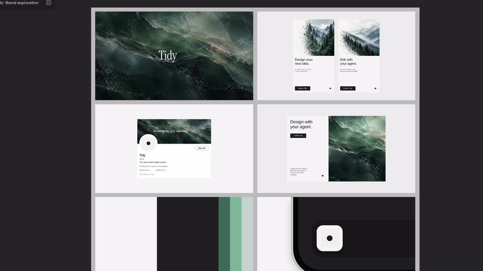 Tidy launch video with motion graphics, editable layers and agent workflows
