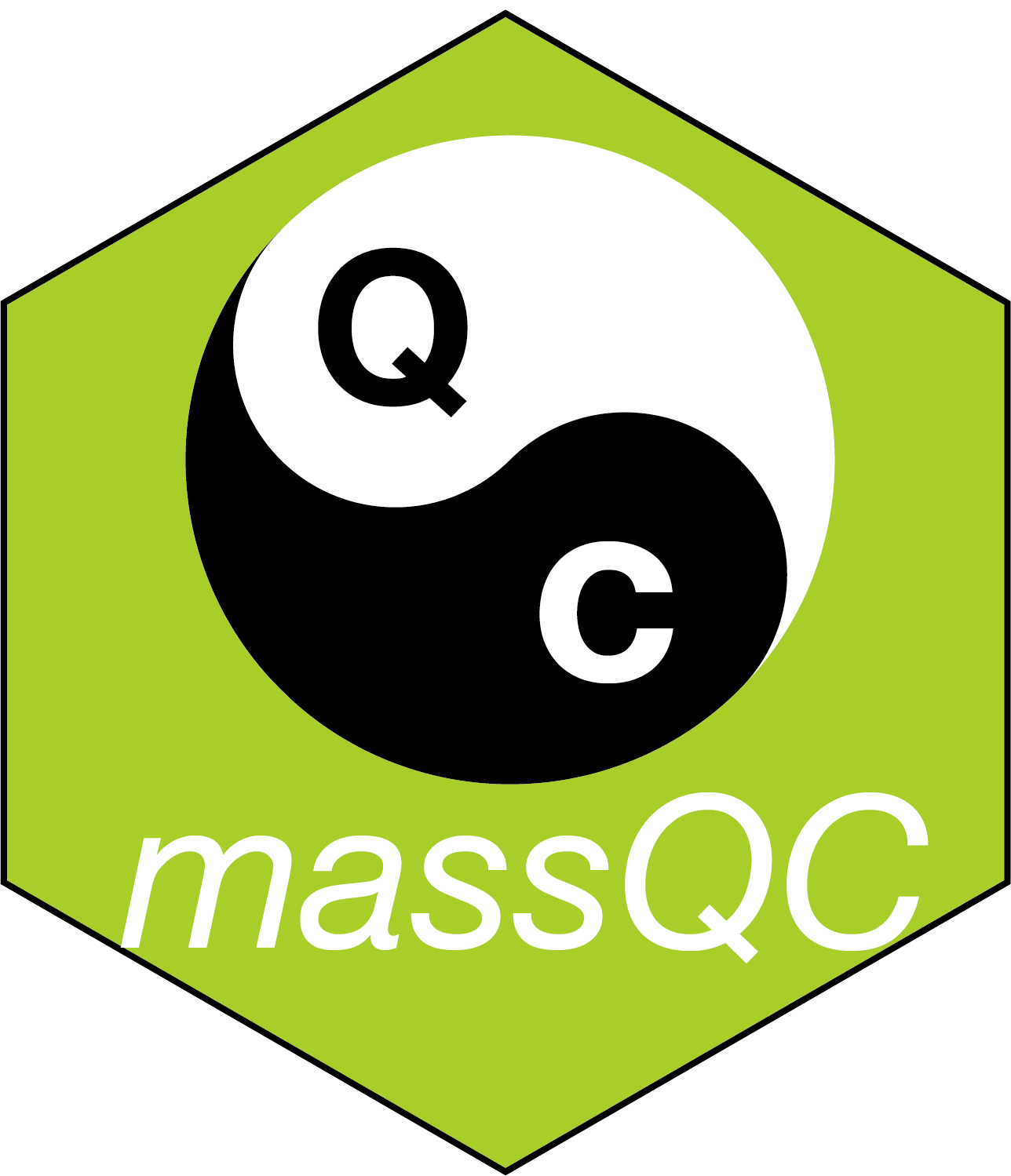 massQC hex sticker