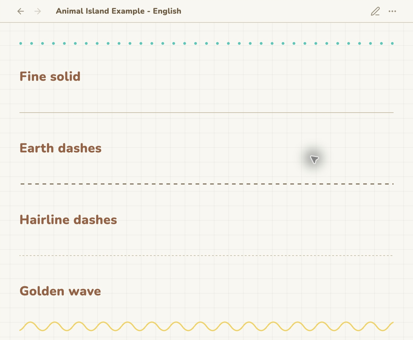 English Markdown divider examples