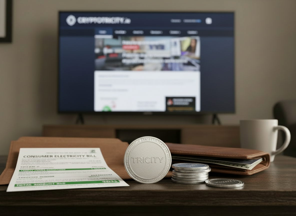 $Tricity token coins — earn credits automatically for grid-friendly energy use