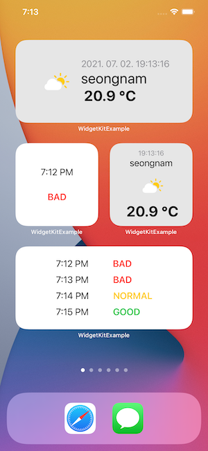 widgets