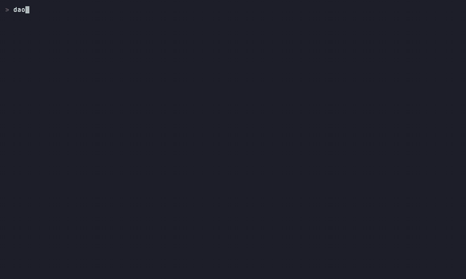 Dao Code demo