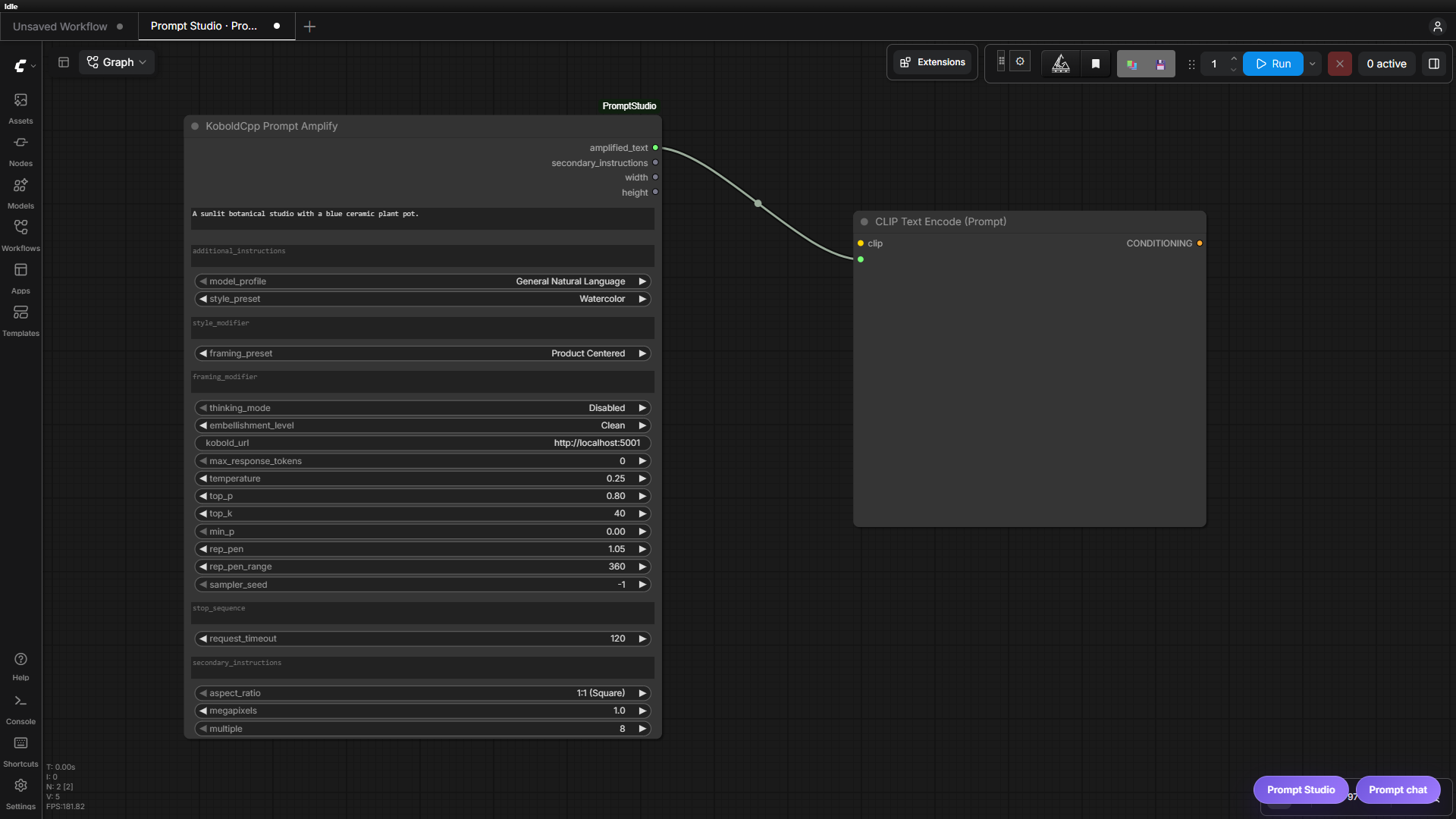 Prompt Amplify controls and its connection to the positive text encoder