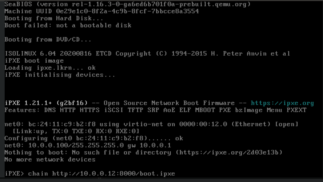 iPXE command line