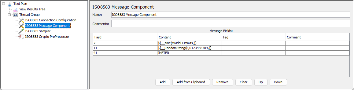 ISO8583 Message Component