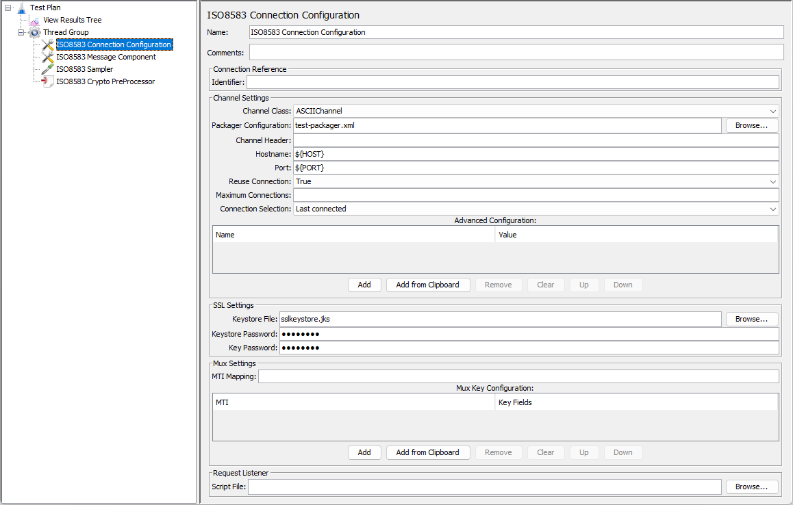 ISO8583 Connection Configuration