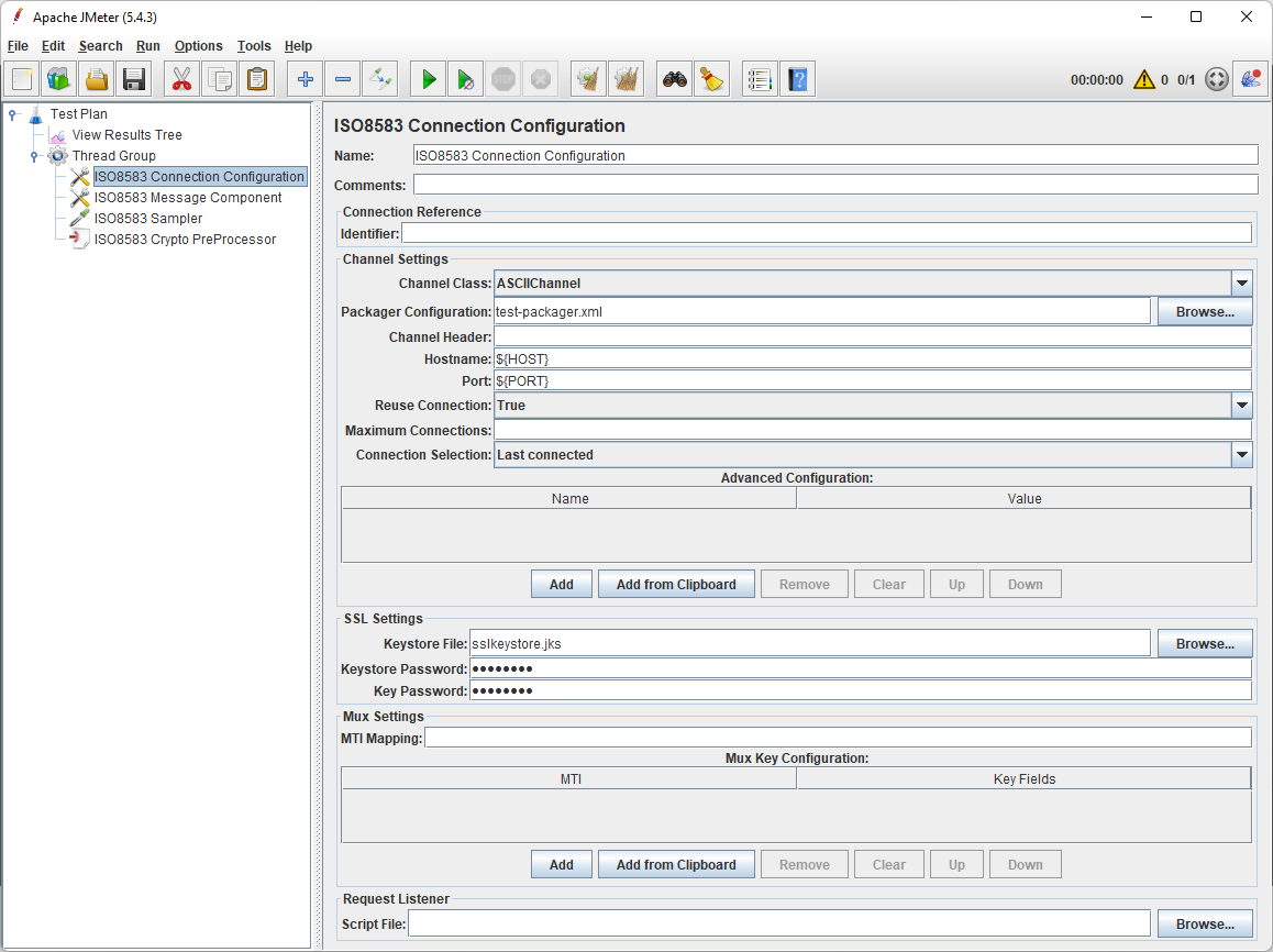 ISO8583 Connection Configuration