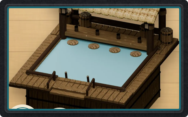 The Tipsy Tail pool bar standing on a bar top
