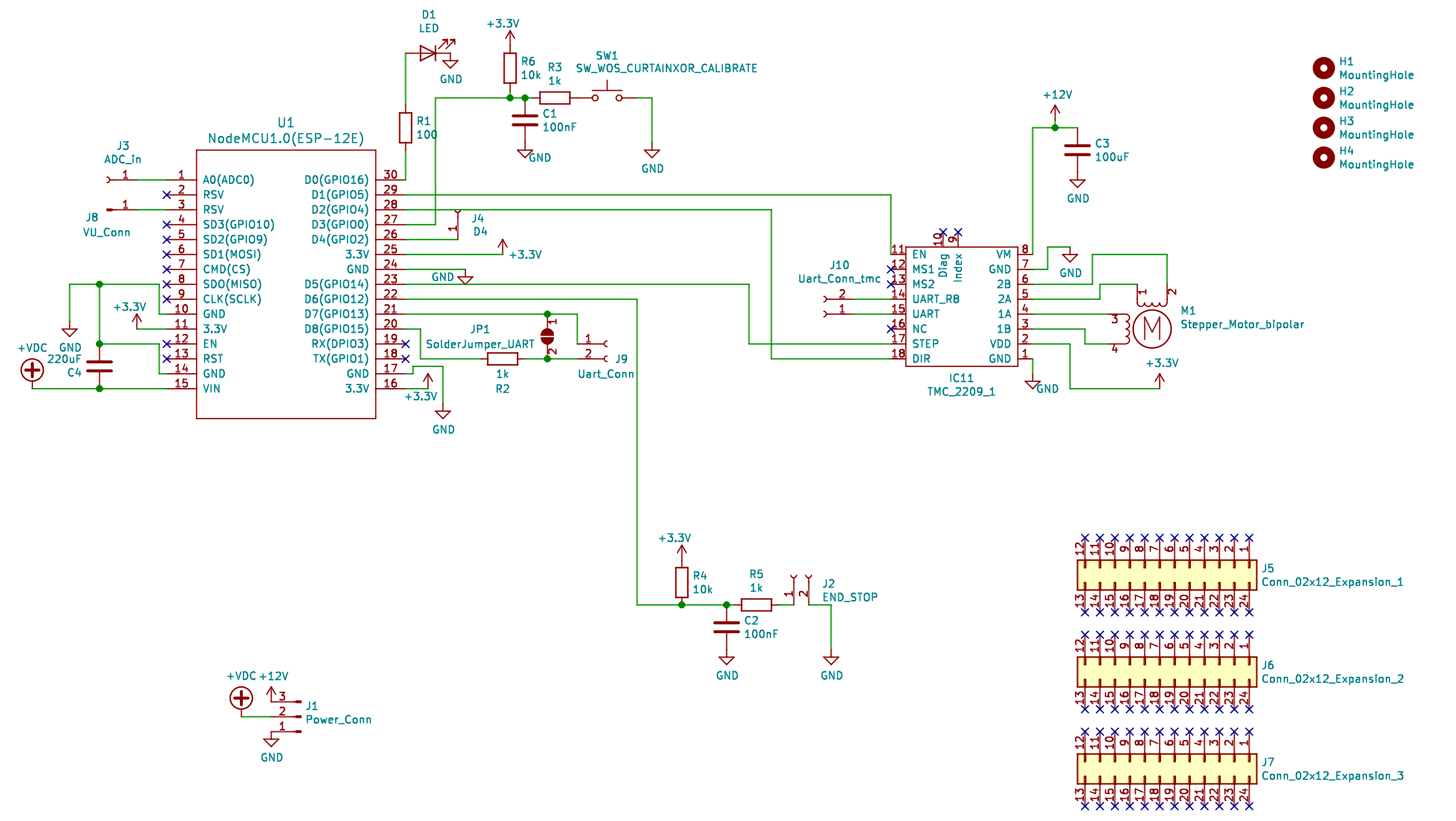 Window curtain alarm, from the project README