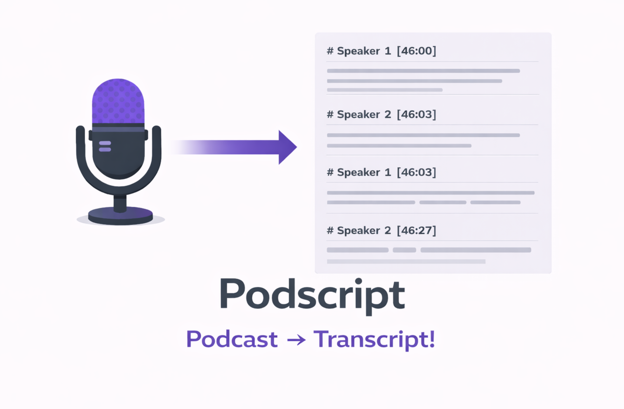 Podscript - Podcast to Transcript