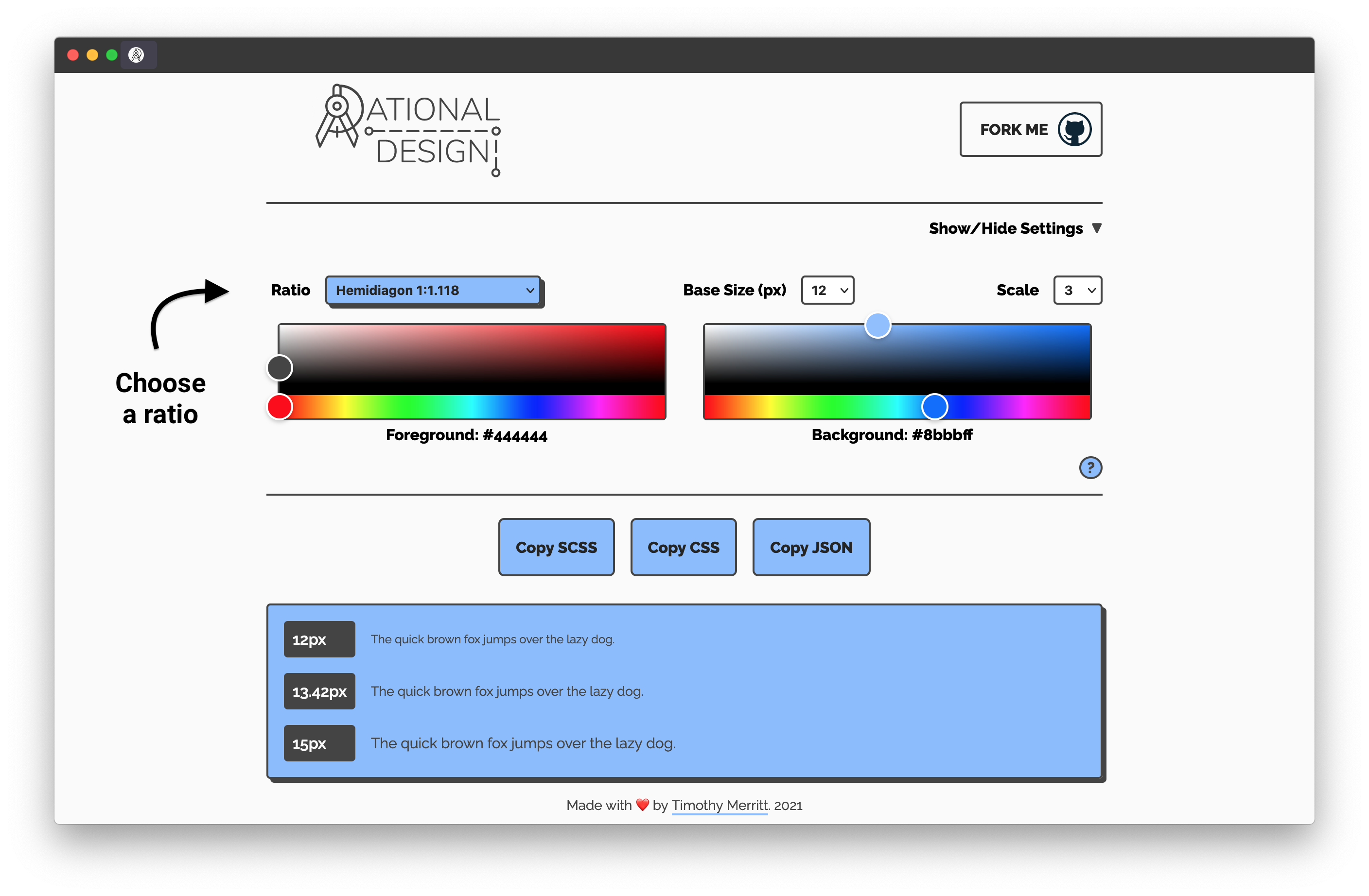 Rational Design - Ratio