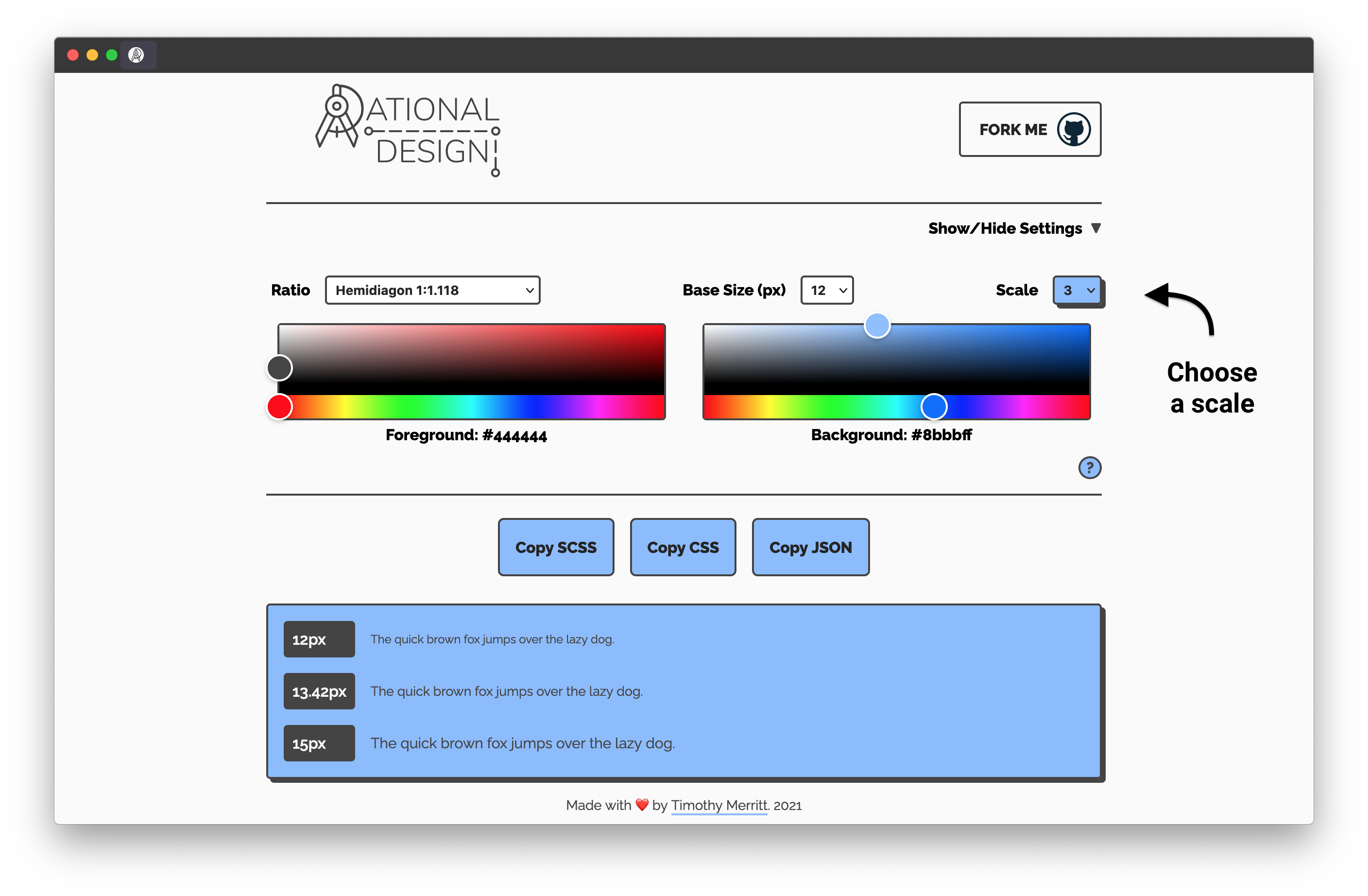 Rational Design - scale
